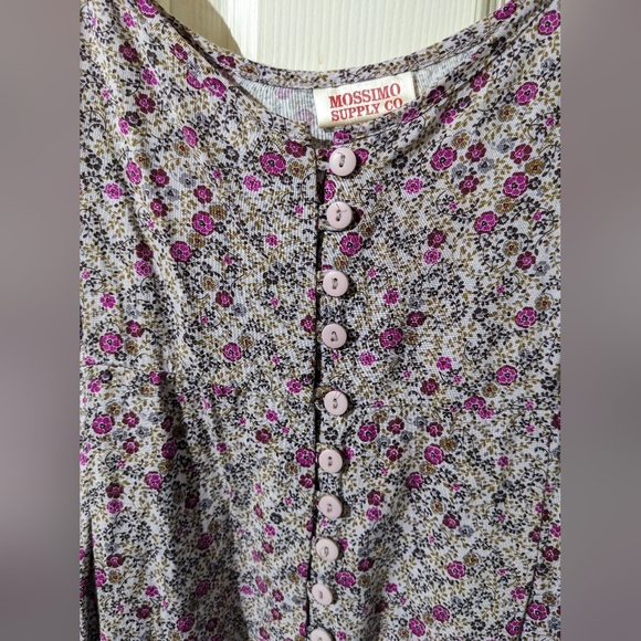 Mossimo Supply Co Summer Dress, Purple Flowers, Barely worn, Size Large - Picture 3 of 12